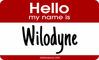 Hello my name is Wilodyne png download