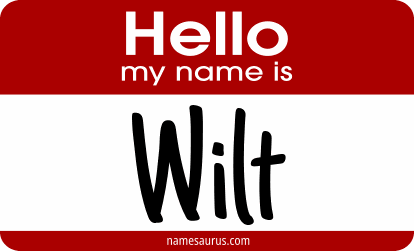Hello my name is Wilt png download