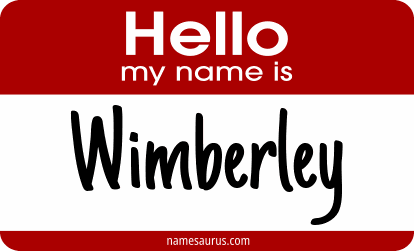 Hello my name is Wimberley png download
