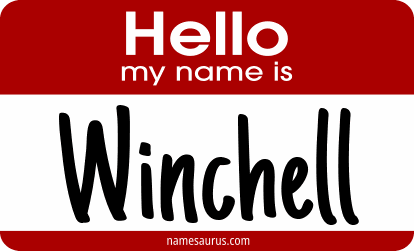 Hello my name is Winchell png download