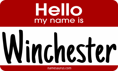 Hello my name is Winchester png download