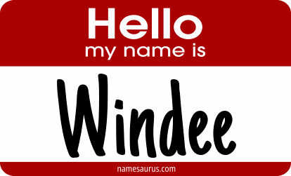 Hello my name is Windee png download