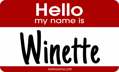 Hello my name is Winette png download
