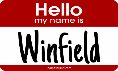 Hello my name is Winfield png download