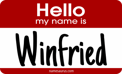 Hello my name is Winfried png download