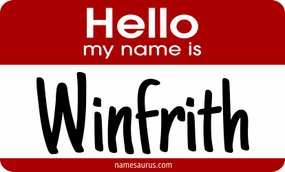 Hello my name is Winfrith png download