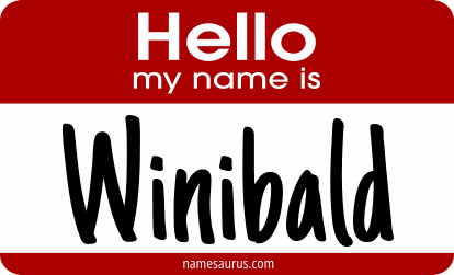 Hello my name is Winibald png download