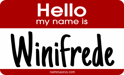 Hello my name is Winifrede png download