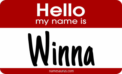 Hello my name is Winna png download