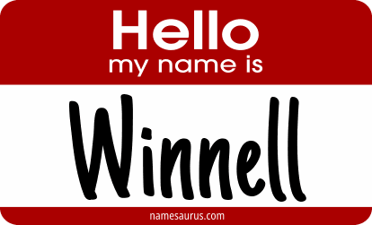 Hello my name is Winnell png download