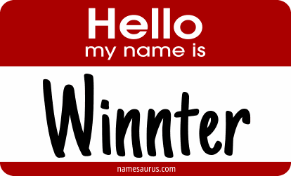 Hello my name is Winnter png download