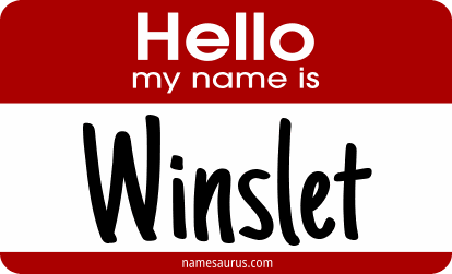 Hello my name is Winslet png download