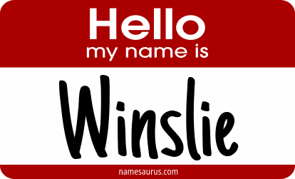 Hello my name is Winslie png download