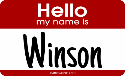 Hello my name is Winson png download