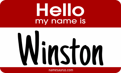 Hello my name is Winston png download