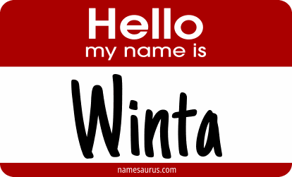 Hello my name is Winta png download