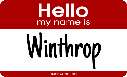 Hello my name is Winthrop png download