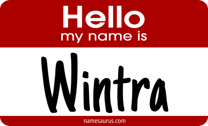 Hello my name is Wintra png download