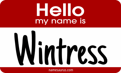 Hello my name is Wintress png download