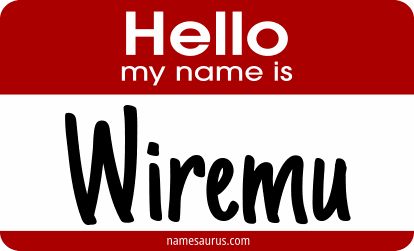 Hello my name is Wiremu png download