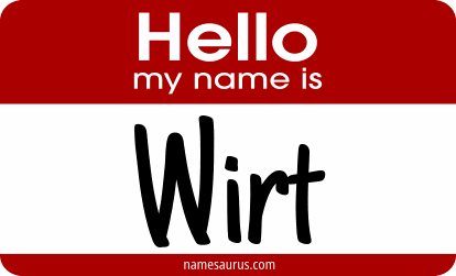 Hello my name is Wirt png download