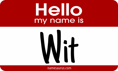 Hello my name is Wit png download
