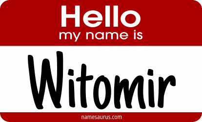 Hello my name is Witomir png download