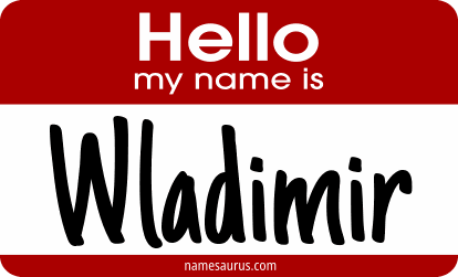 Hello my name is Wladimir png download
