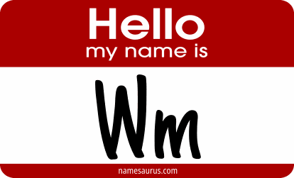 Hello my name is Wm png download