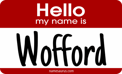 Hello my name is Wofford png download