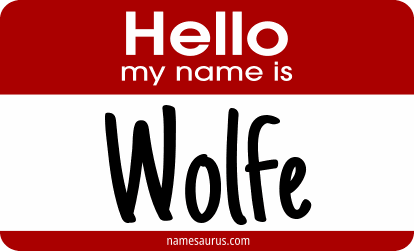 Hello my name is Wolfe png download