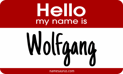 Hello my name is Wolfgang png download