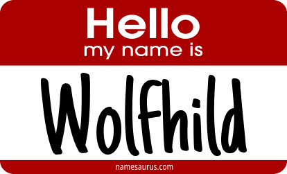 Hello my name is Wolfhild png download