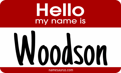 Hello my name is Woodson png download