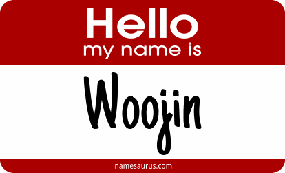 Hello my name is Woojin png download