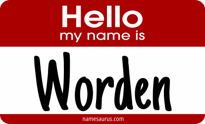 Hello my name is Worden png download