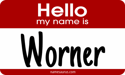 Hello my name is Worner png download