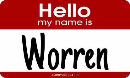 Hello my name is Worren png download