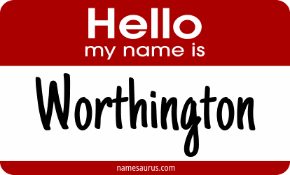 Hello my name is Worthington png download