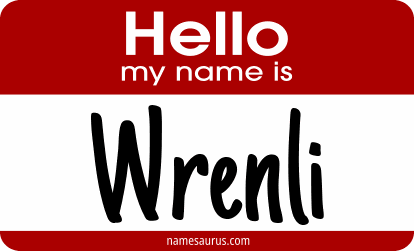 Hello my name is Wrenli png download