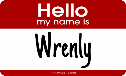 Hello my name is Wrenly png download