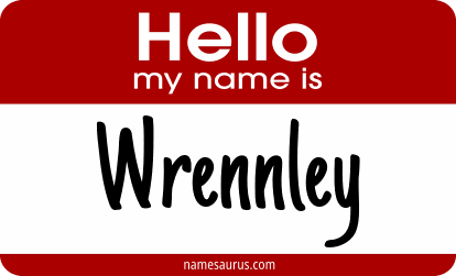 Hello my name is Wrennley png download