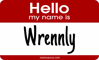 Hello my name is Wrennly png download