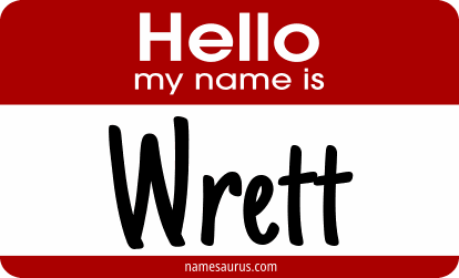 Hello my name is Wrett png download