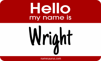Hello my name is Wright png download