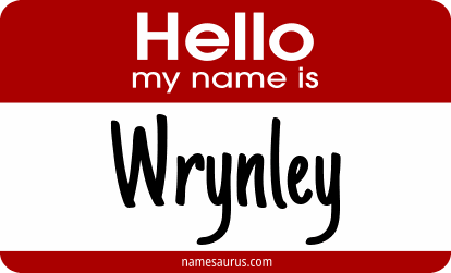 Hello my name is Wrynley png download