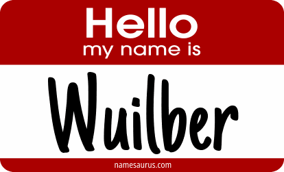 Hello my name is Wuilber png download