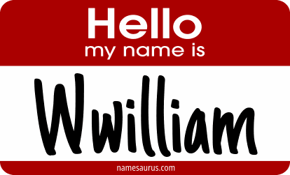 Hello my name is Wwilliam png download