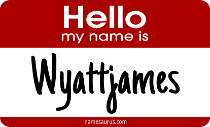 Hello my name is Wyattjames png download
