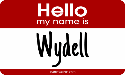 Hello my name is Wydell png download